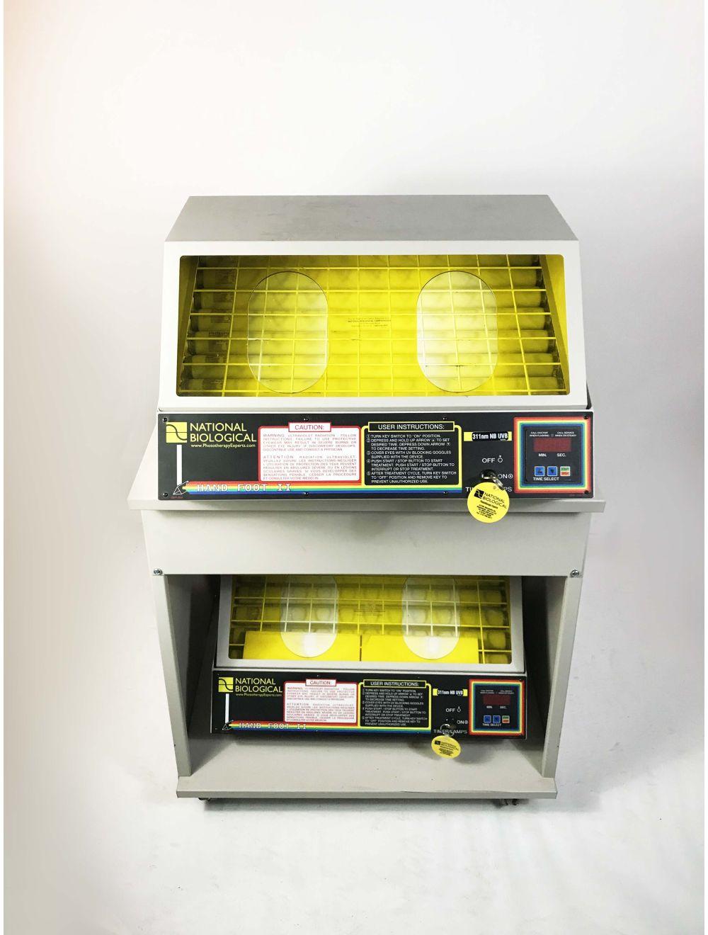 NBC Hand Foot II 311 UVB Psoriasis Vitiligo Phototherapy Dual Lamp Top &amp; Bottom Sol International Medical