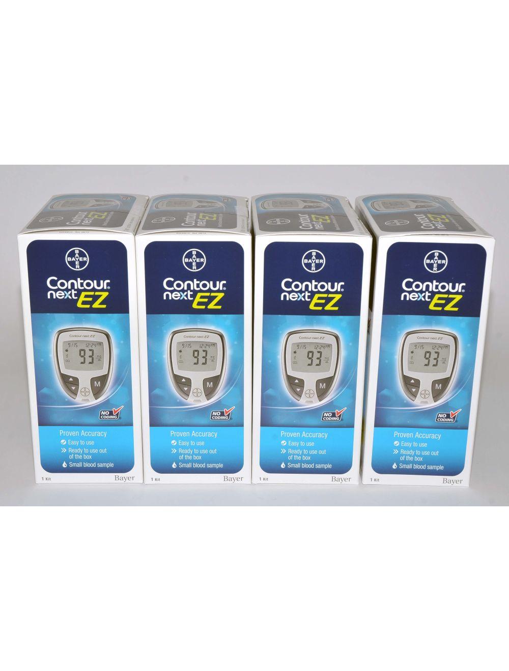 Bayer Contour Next 9628 EZ Blood Glucose Monitoring System (EXP 04/17) Qty: 4 Sol International Medical