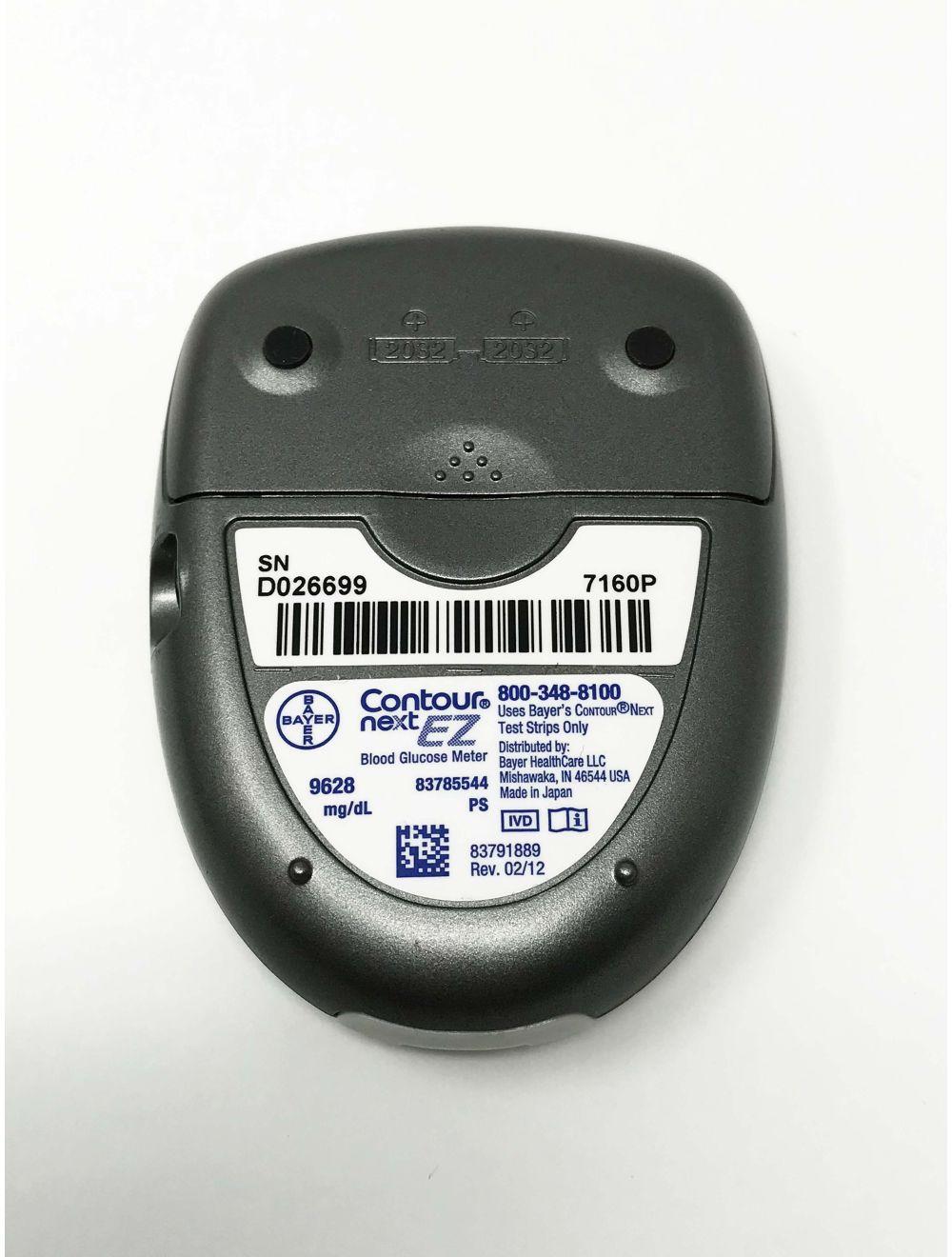 Bayer Contour Next EZ Blood Glucose Meter 9628 mg/dL Travel Kit Strips Lancets Sol International Medical