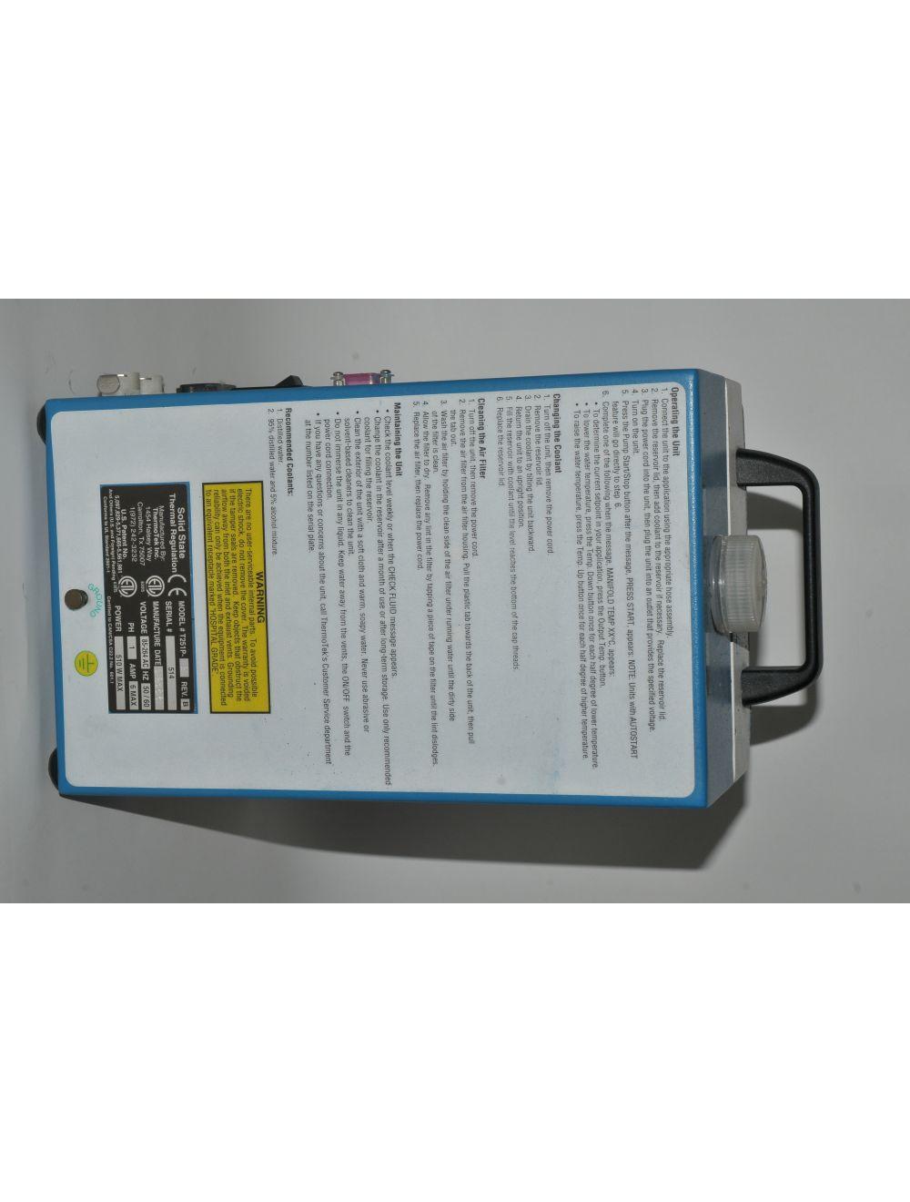 ThermoTek T251P-2 Solid State Temperature Regulation Control Laser Chiller Sol International Medical