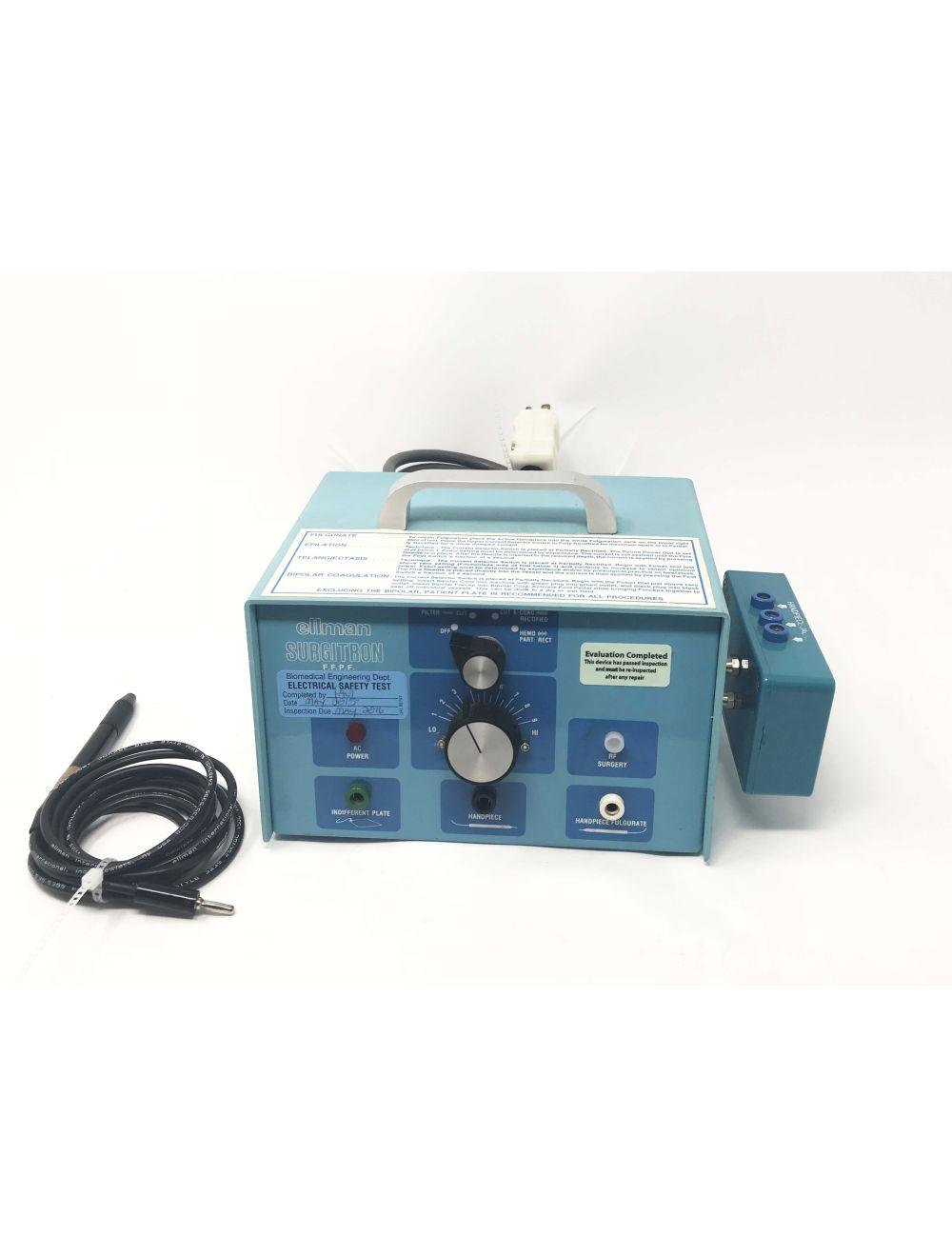 Ellman Surgitron FFPF RF Electrosurgical Generator ESU w/ Fingerswitch Adapter Sol International Medical