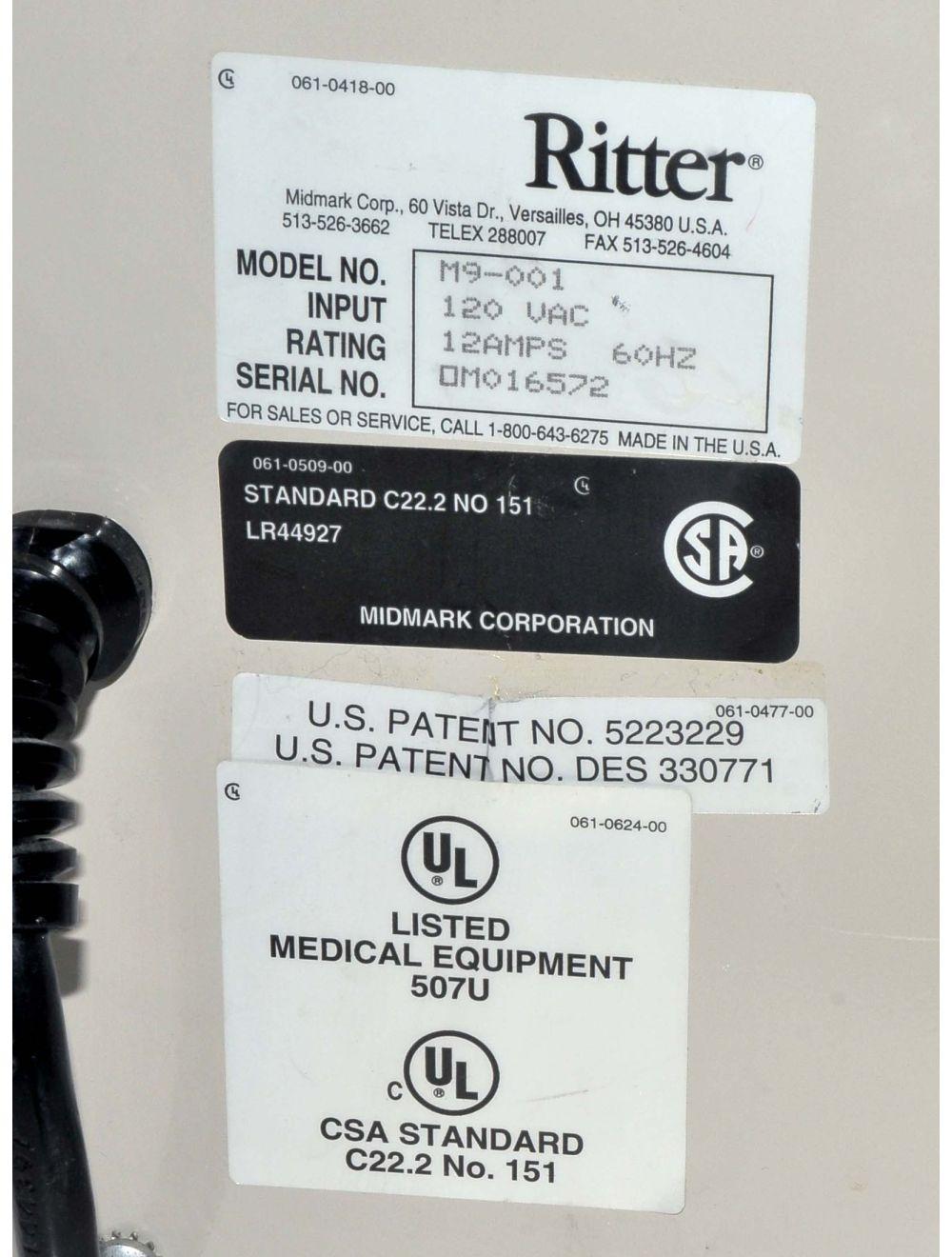 Ritter M9-001 Ultraclave Midmark Autoclave Sterilizer Mid Mark Ultra Clave