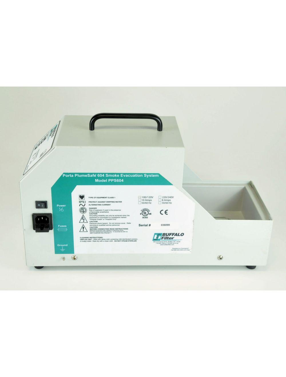 Buffalo Filter Porta PlumeSafe 604 Surgical Smoke Evacuation System PPS604 Sol International Medical