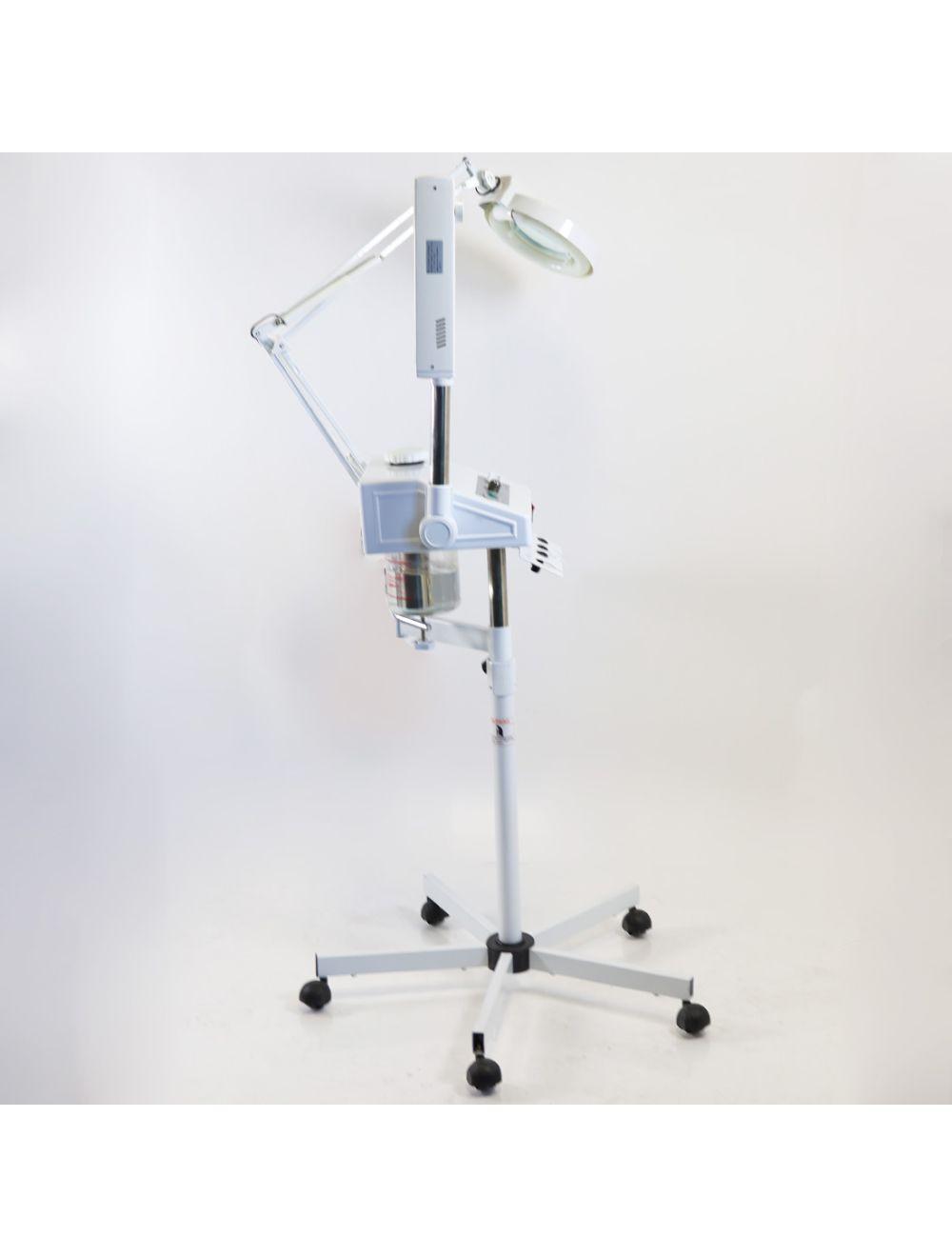 Facial Steamer Mobile 3 in 1 Beauty Instrument Rolling M-2005D Salon Spa 5x Lens Sol International Medical