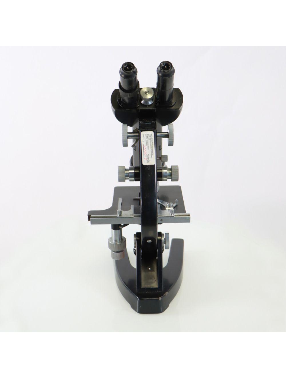 Vintage Ernst Leitz Wetziar Mirror Light Microscope Analog Coarse &amp; Fine Focus