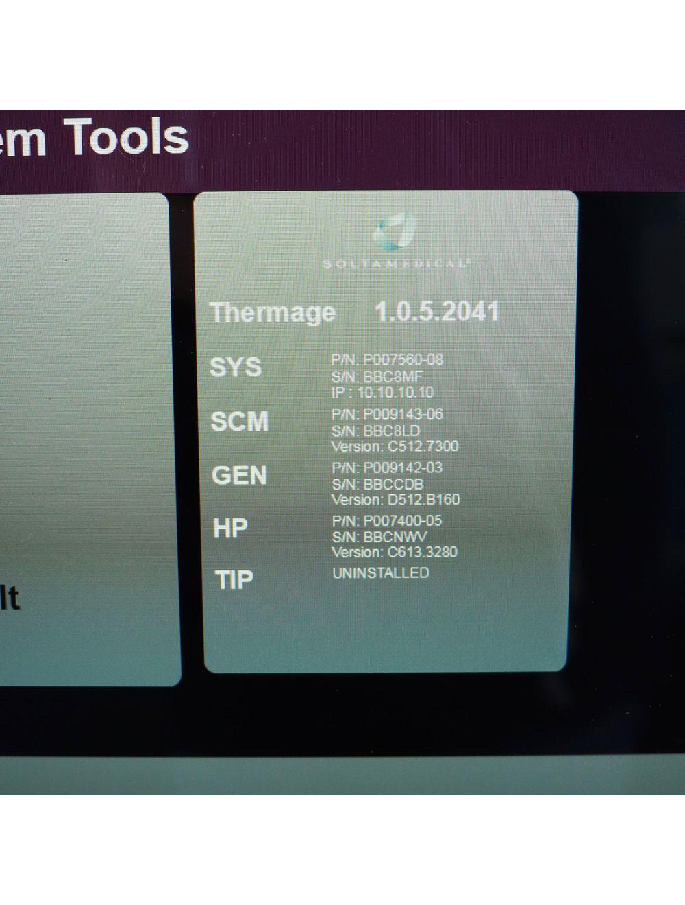 2020 Solta Thermage FLX Radiofrequency Smoothing Skin Tightening System TG-3A Solta Medical