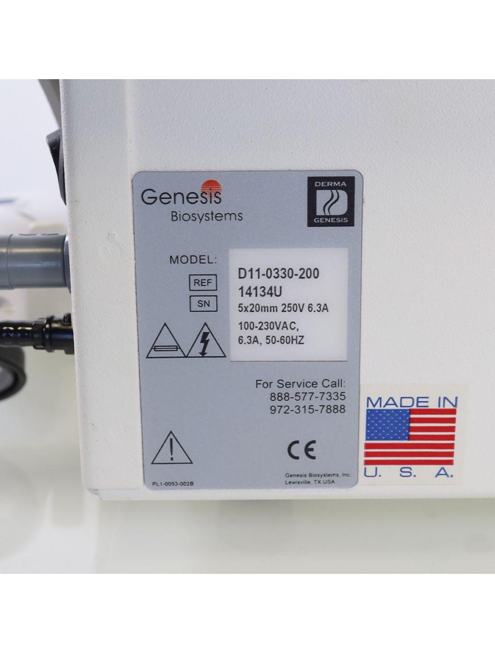 Genesis Biosystems DermaFrac Microdermabrasion Microneedling Skin Therapy LED Sol International Medical