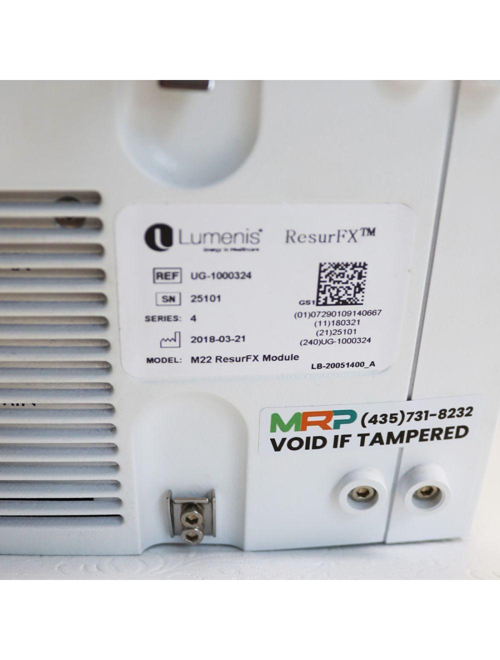 2018 Lumenis M22 ResurFX Module 1565nm Laser System Lumenis