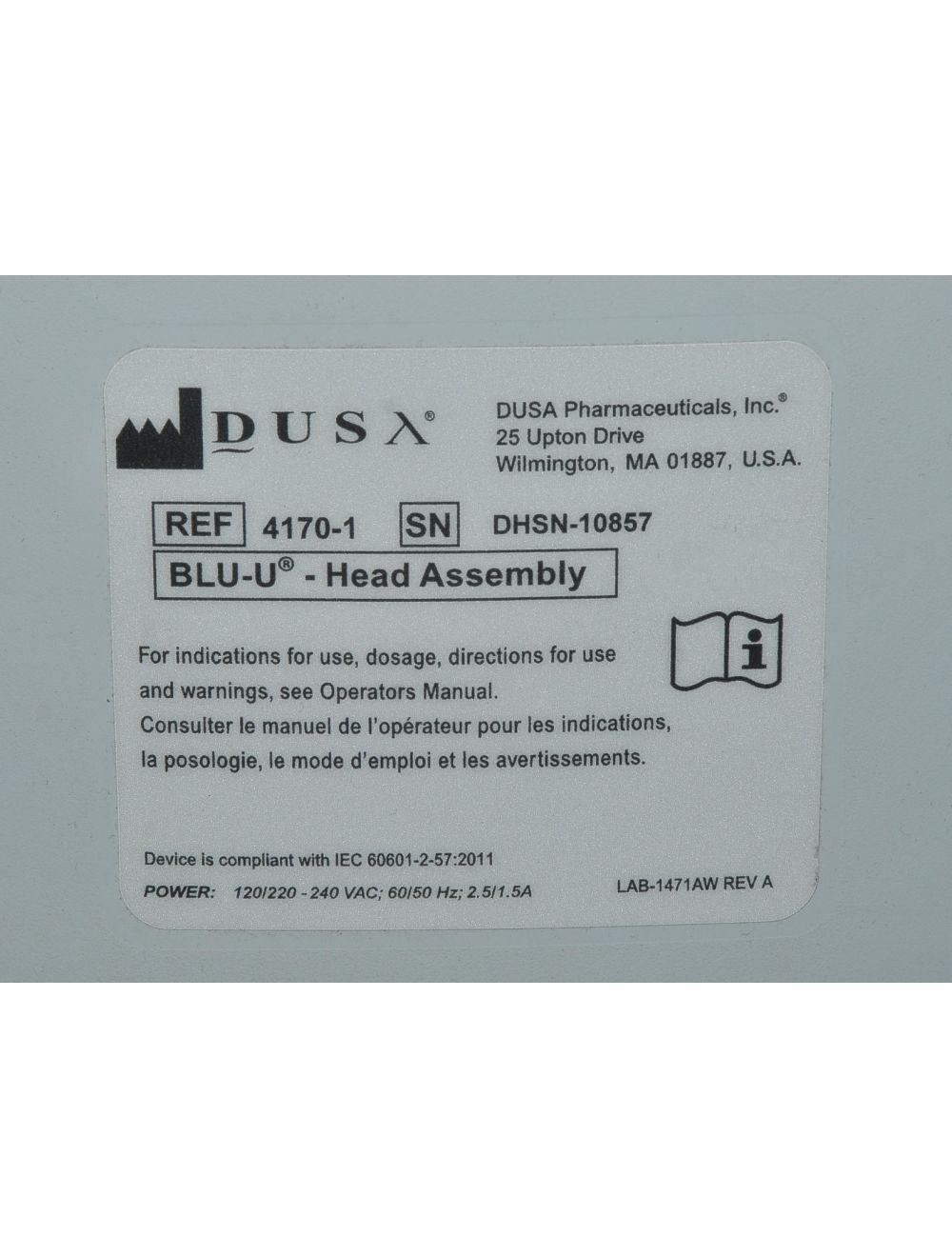 DUSA Pharmaceuticals Blue Light BLU-U Photodynamic Light Therapy Acne 4170 Sol International Medical