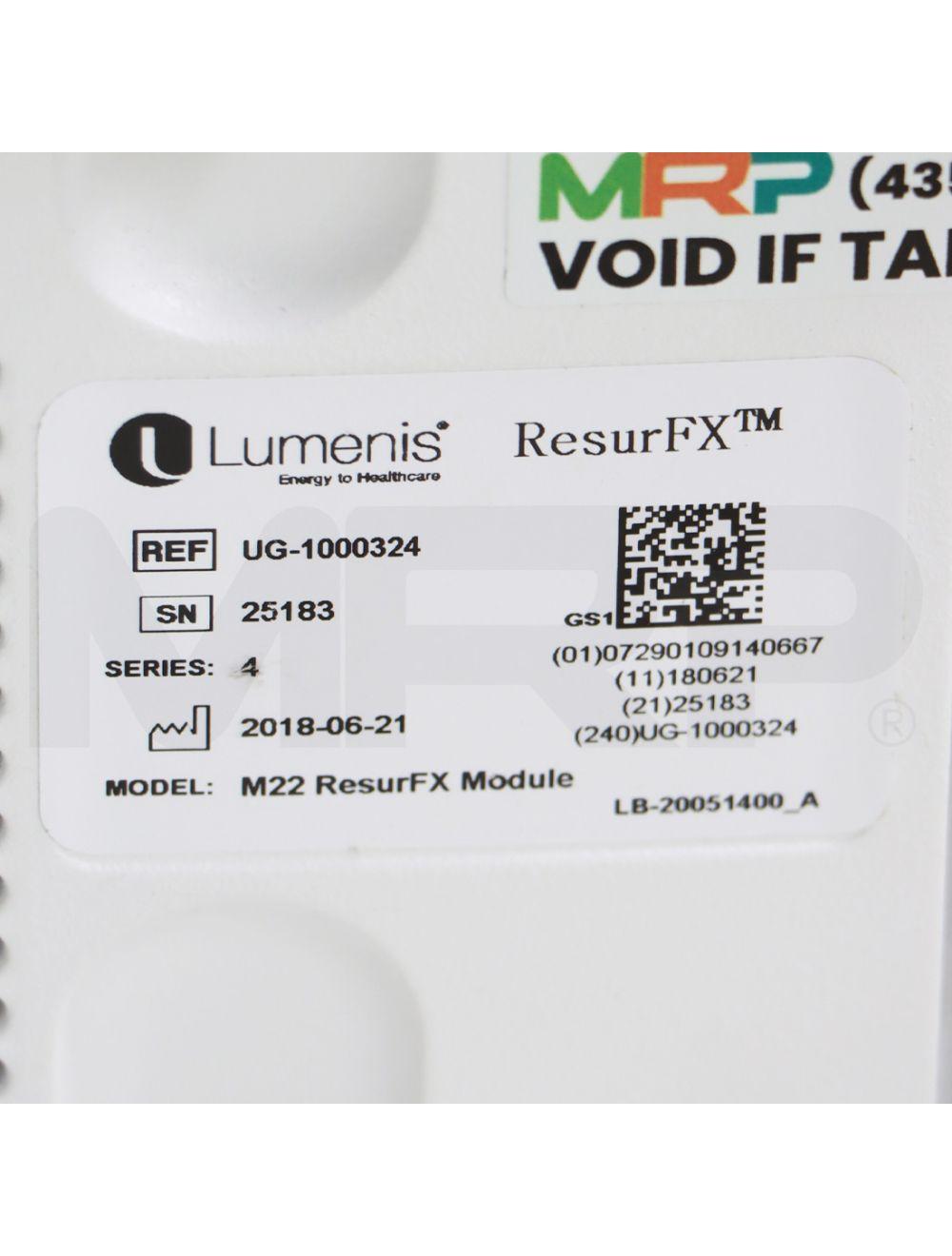 2018 Lumenis M22 ResurFX Module 1565nm Laser System Unit UG-1000324 Lumenis