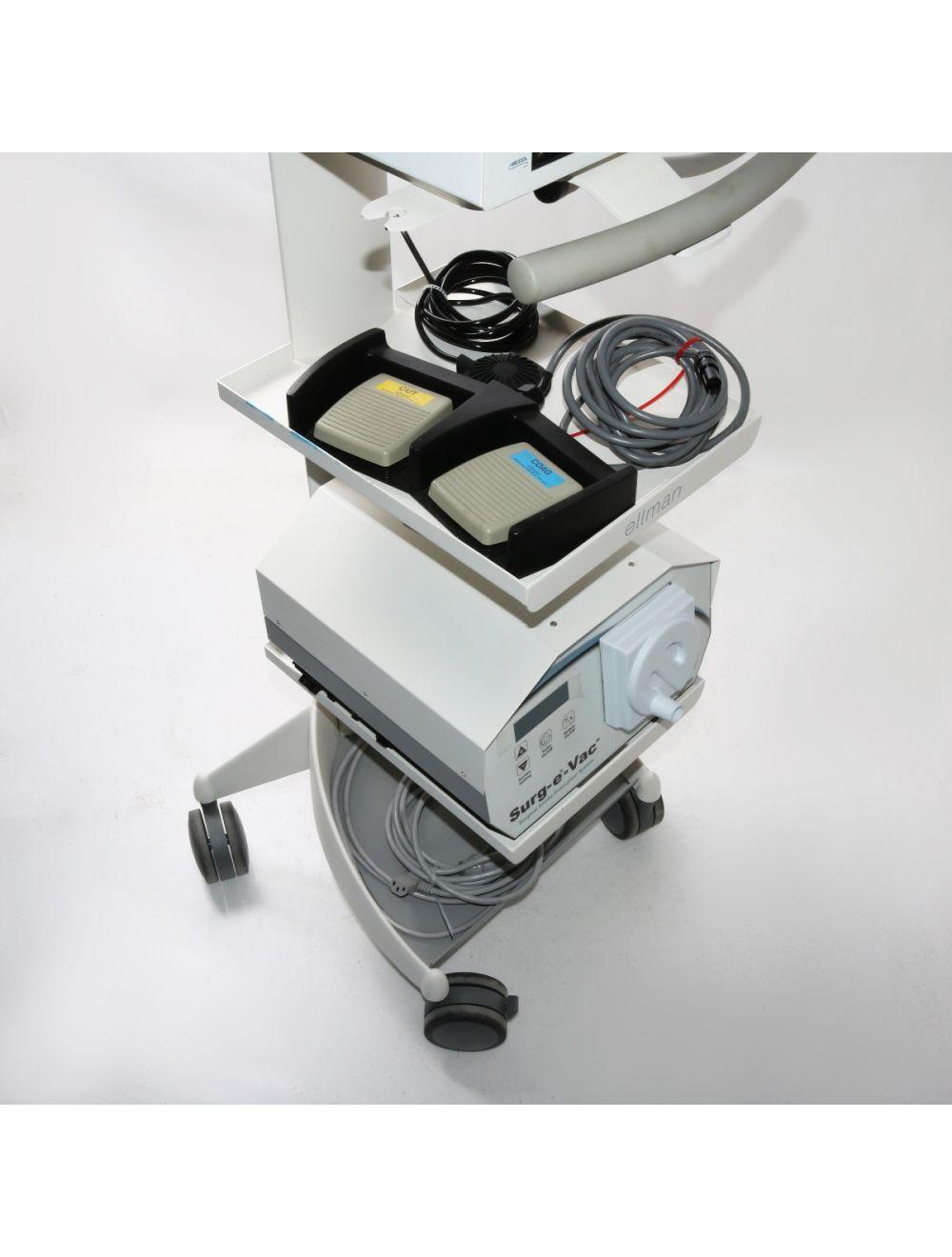 Ellman Pelleve S5 RF Generator + Surg-E-Vac Smoke Evacuator System &amp; Cart Cynosure