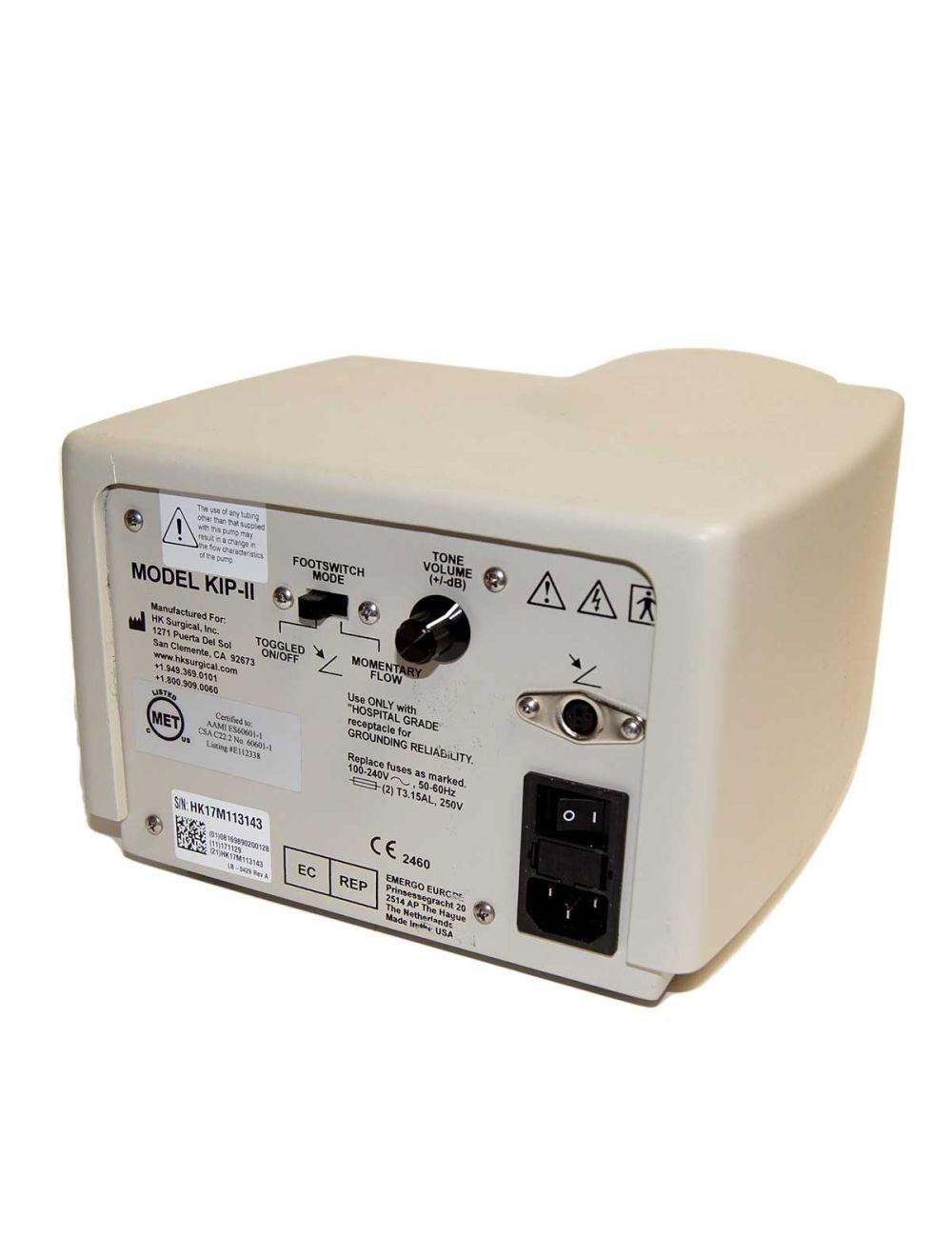HK Surgical Klein Infiltration Pump KIP-II Tumescent Anesthesia Delivery System Sol International Medical