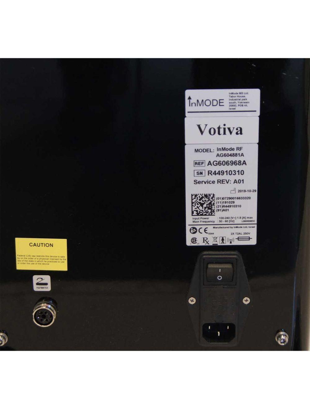 InMode Votiva Fractional RadioFrequency Pulse90 Fractora HP Vaginal RF 2019 InMode