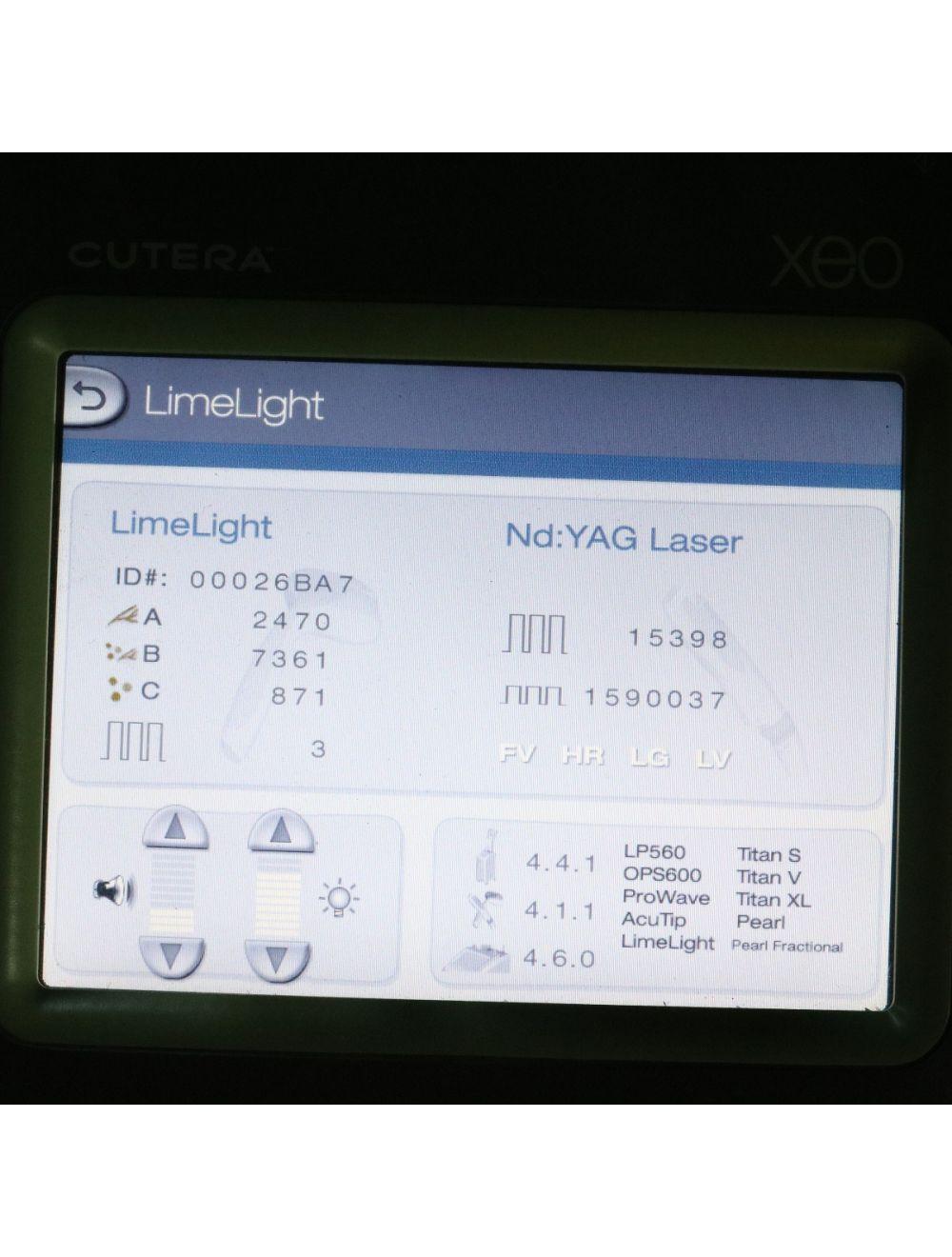 2017 Cutera Xeo NdYAG 1064 Laser 2 LOW SHOTS IPL Handpieces LimeLight ProWave LX