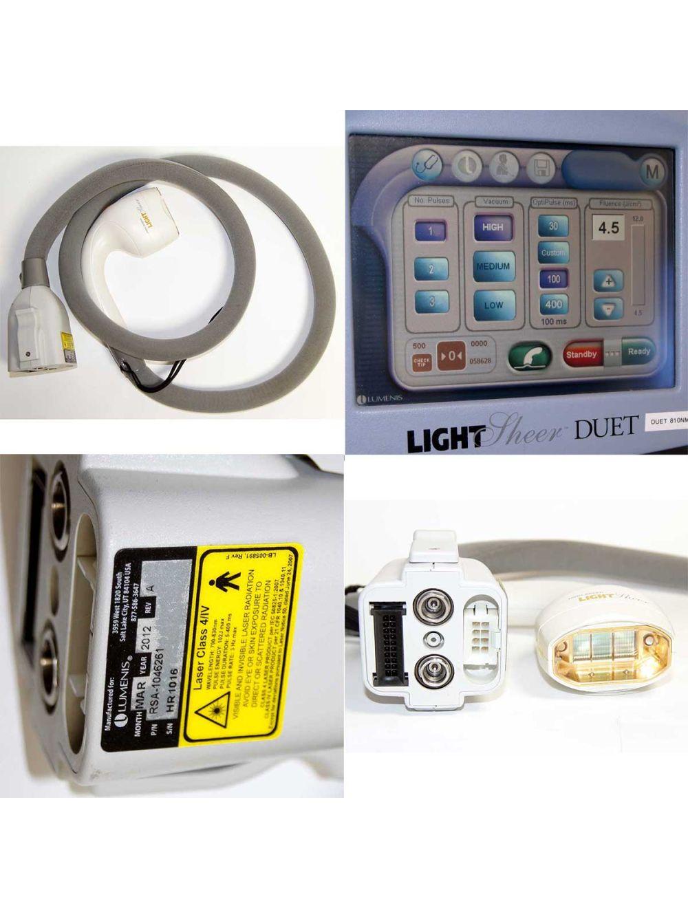 2007 Lumenis LightSheer Duet Laser System 810nm Diode HS and ET Hair Removal Lumenis