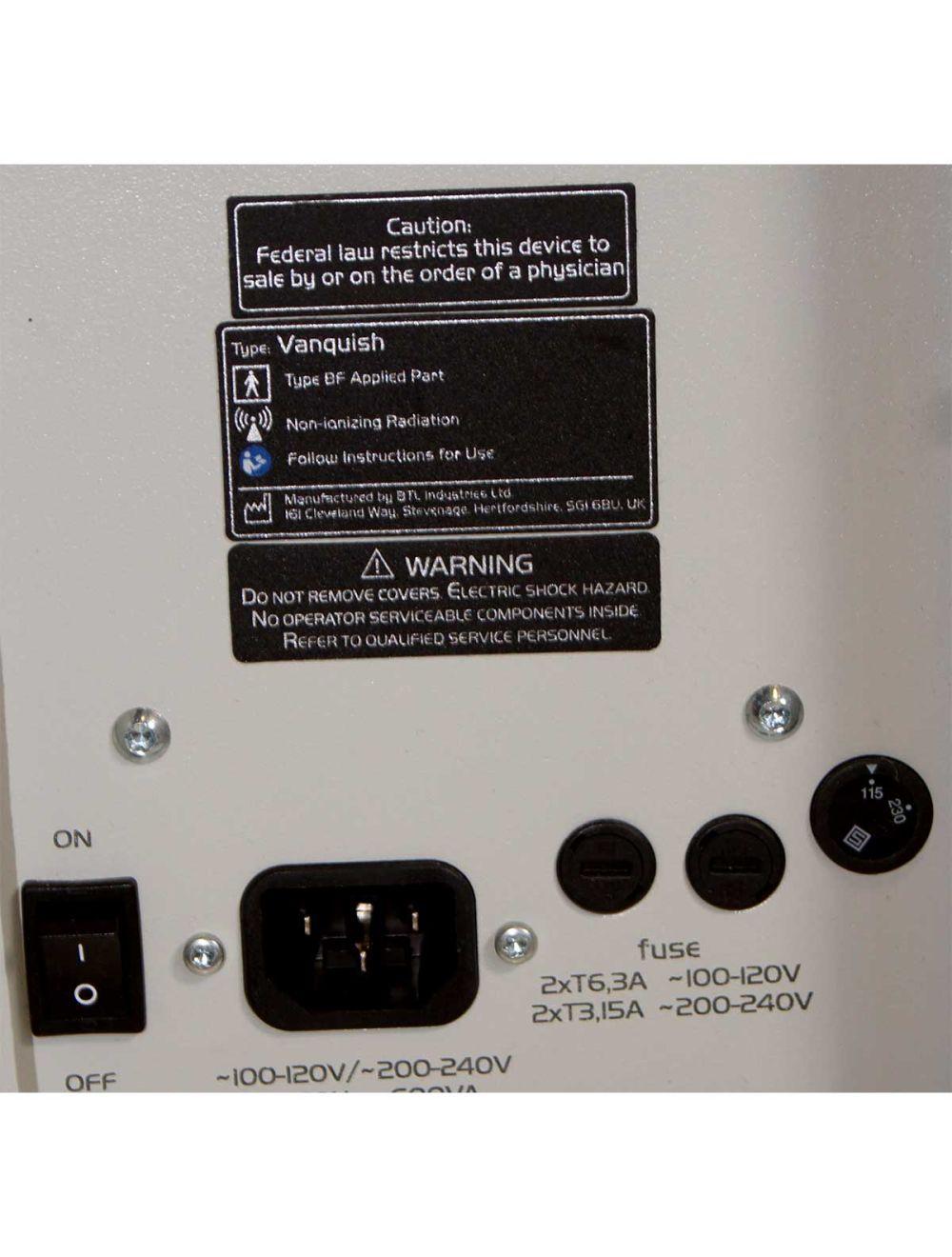 2013 BTL Vanquish ME Large Radio Frequency Contour System Core Fat Removal RF