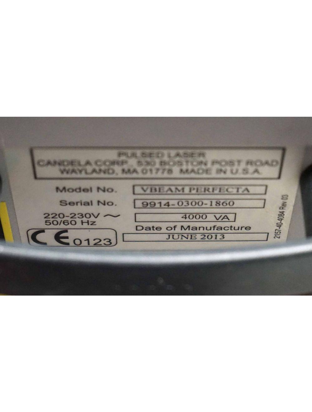 Candela VBeam Perfecta Pulsed Laser NEW DYE KIT Vascular Acne Vein 595 nm V Beam Candela