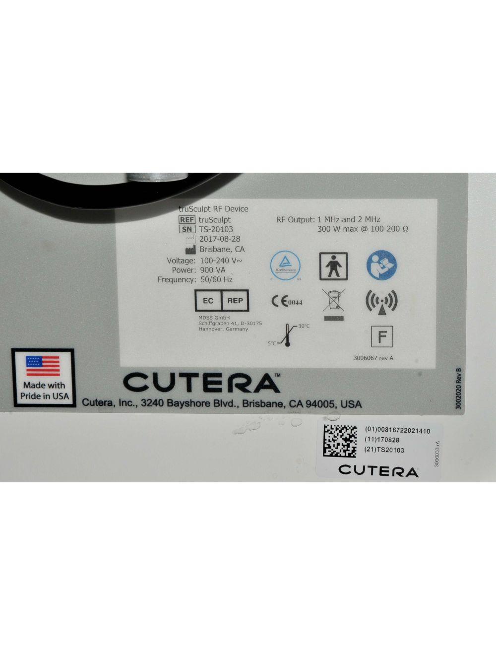 2017 Cutera TruSculpt 3D Laser Radio Frequency Cellulite Reduction 3 HP's RF Fat