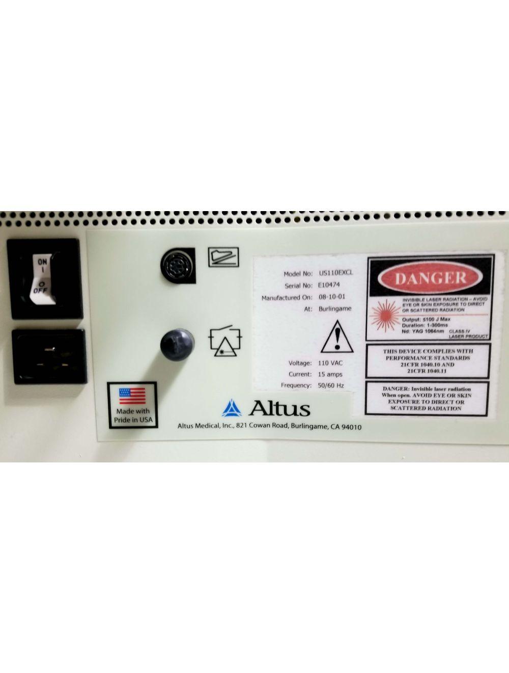 Cutera Altus COOLGLIDE 1064 nm Nd:YAG Hair Removal HR Laser US Cool Glide Excel Cutera