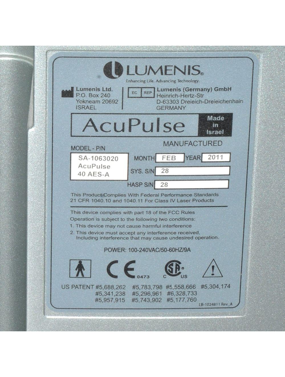 2011 Lumenis AcuPulse SurgiTouch Scanner Soft Tissue Surgical CO2 Laser System Lumenis