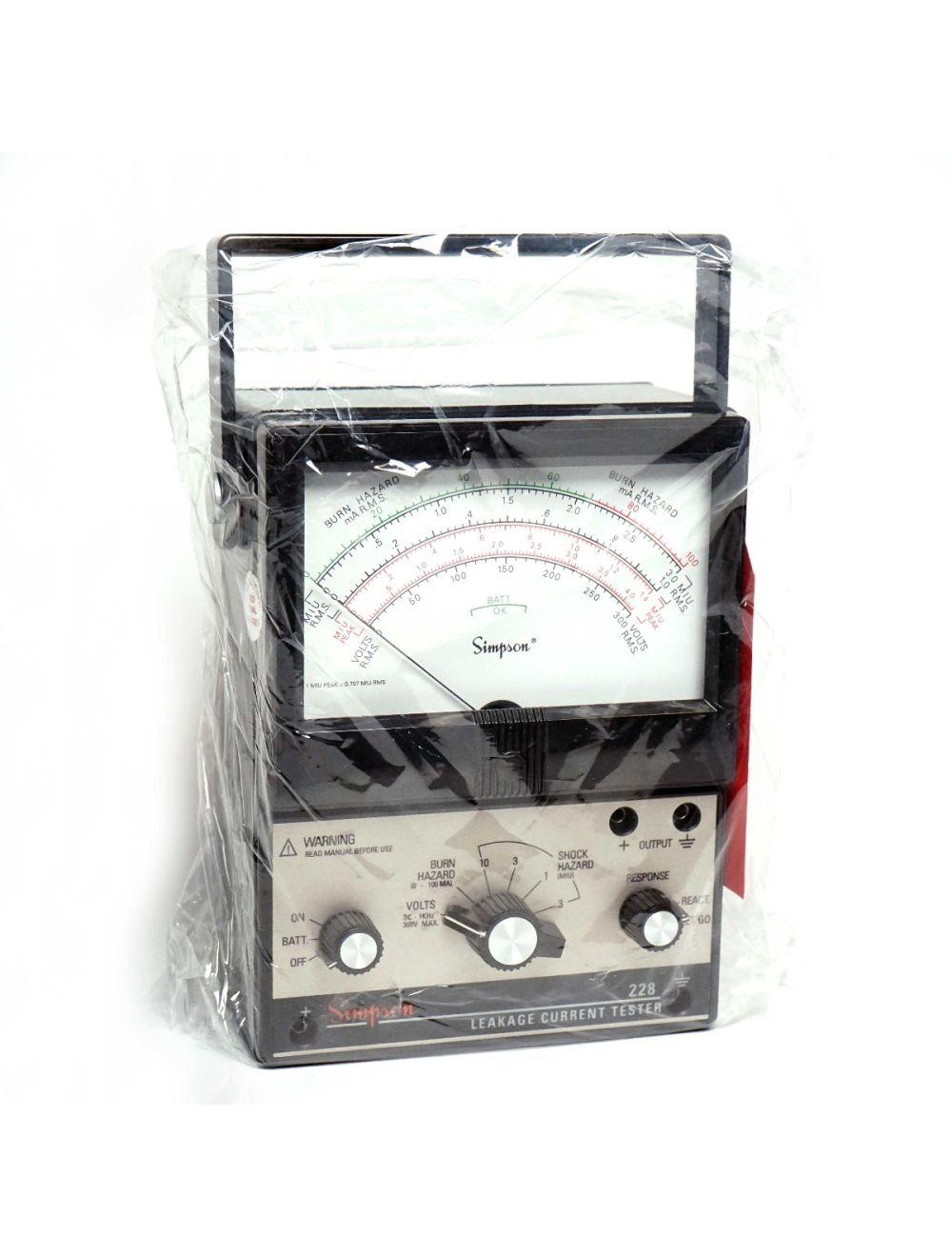 Simpson Electrical AC Current Leakage Tester Tool 228-IEC 40027 A/C Leak NEW NIB Sol International Medical