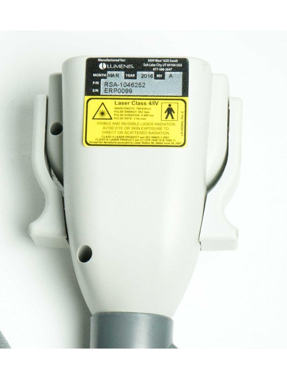 2009 Lumenis LightSheer Duet Laser ET HS 9x9mm 22x35mm Hair Removal Light Sheer