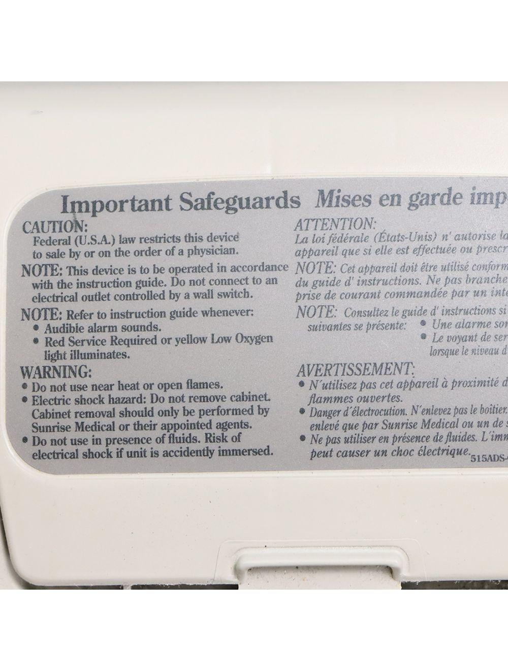 DeVILBISS 5 Liter Oxygen Concentrator with OSD Sol International Medical