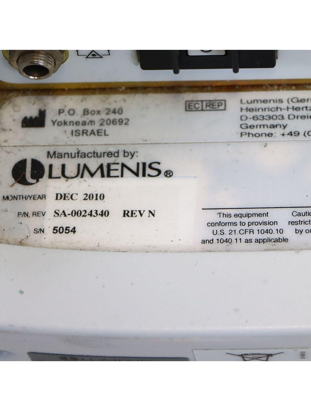 2010 Lumenis LightSheer Duet Laser High Speed HS 805nm ET Hair Removal 2 HP's Lumenis