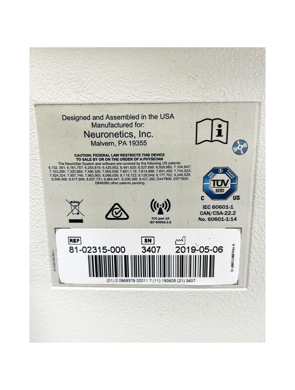 NeuroStar TMS Advanced Depression Relief Therapy Treatment Magnetic Pulse System
