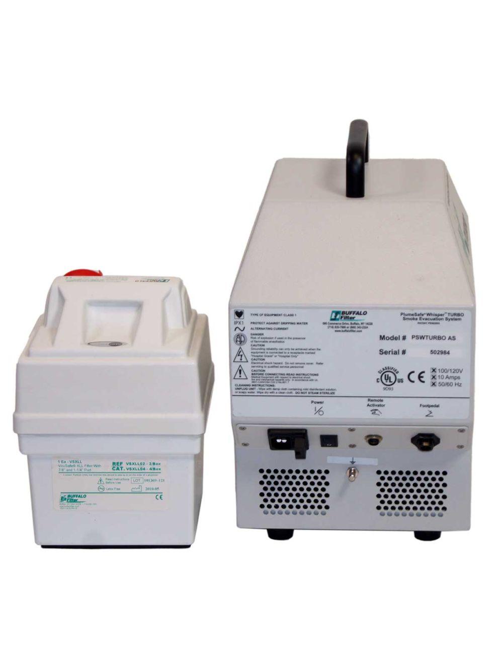 Buffalo Filter PSWTURBO Whisper Turbo PlumeSafe Smoke Evacuation Suction System Sol International Medical