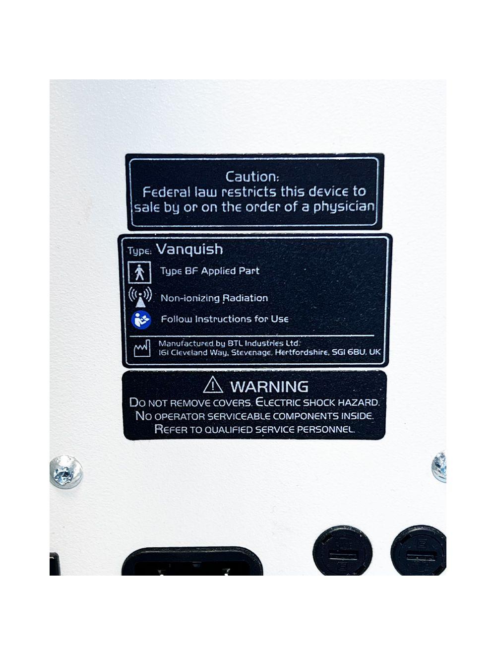 2013 BTL Vanquish ME RF Core Applicator Circumference Reduction Fat Removal BTL