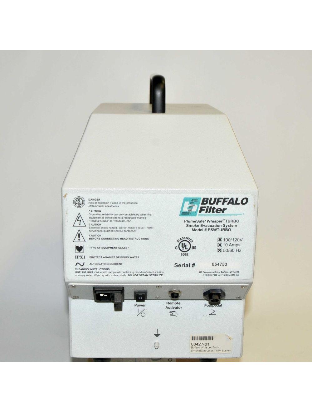 Buffalo Filter Whisper Turbo PlumeSafe Smoke Evacuation System Suction PSWTURBO Sol International Medical