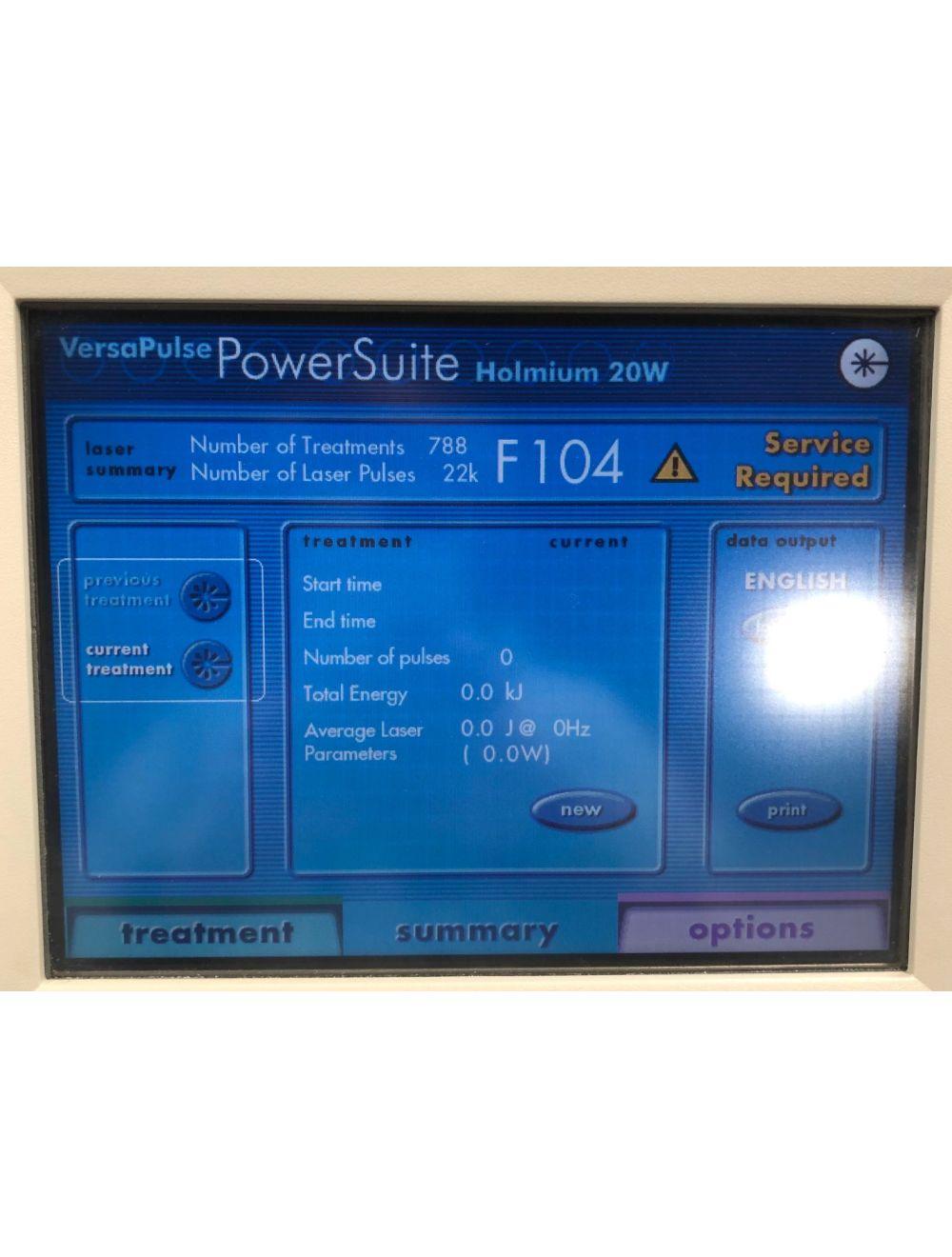 2002 Lumenis VersaPulse PowerSuite 20-Watt Holmium Surgical Laser System