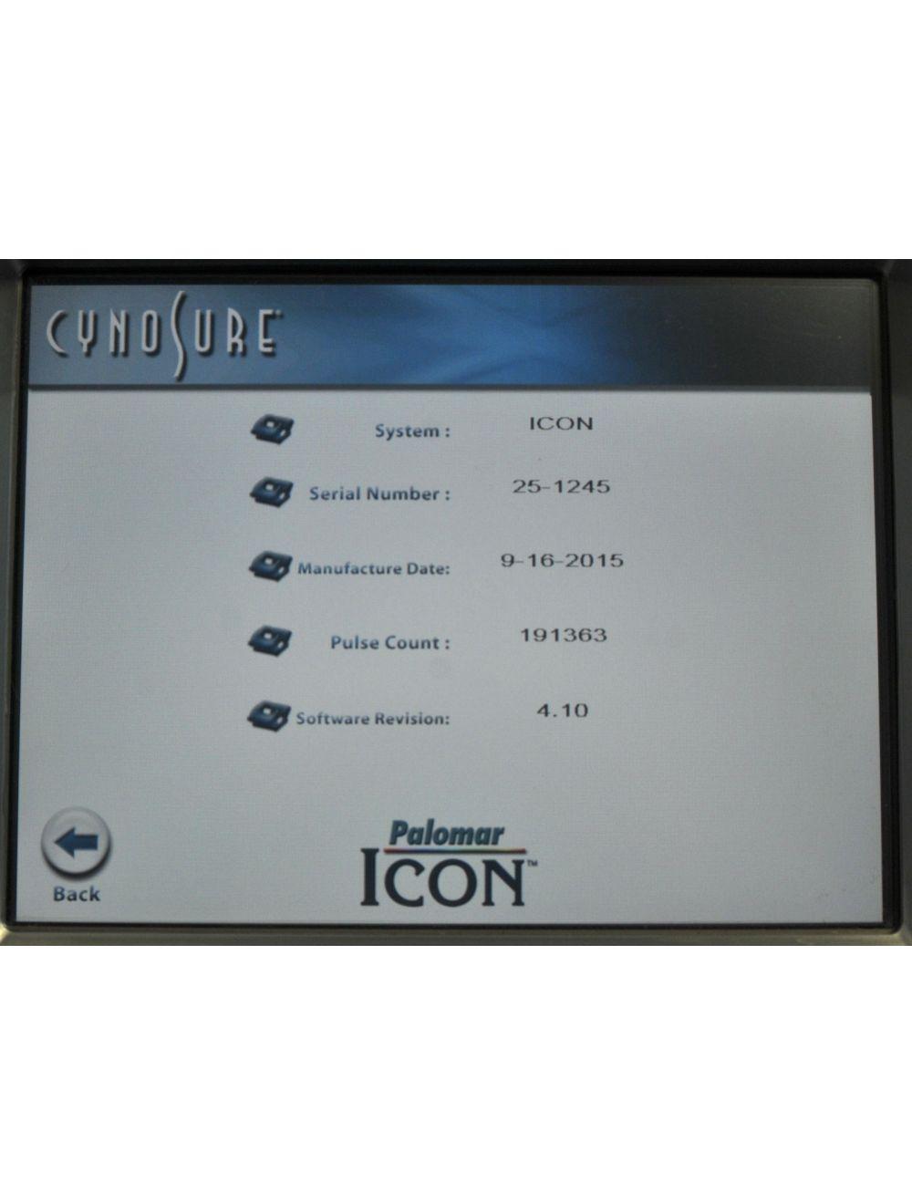 2015 Cynosure Icon IPL Laser Hair Removal Skin Resurfacing Laser System w/ 4 HPs