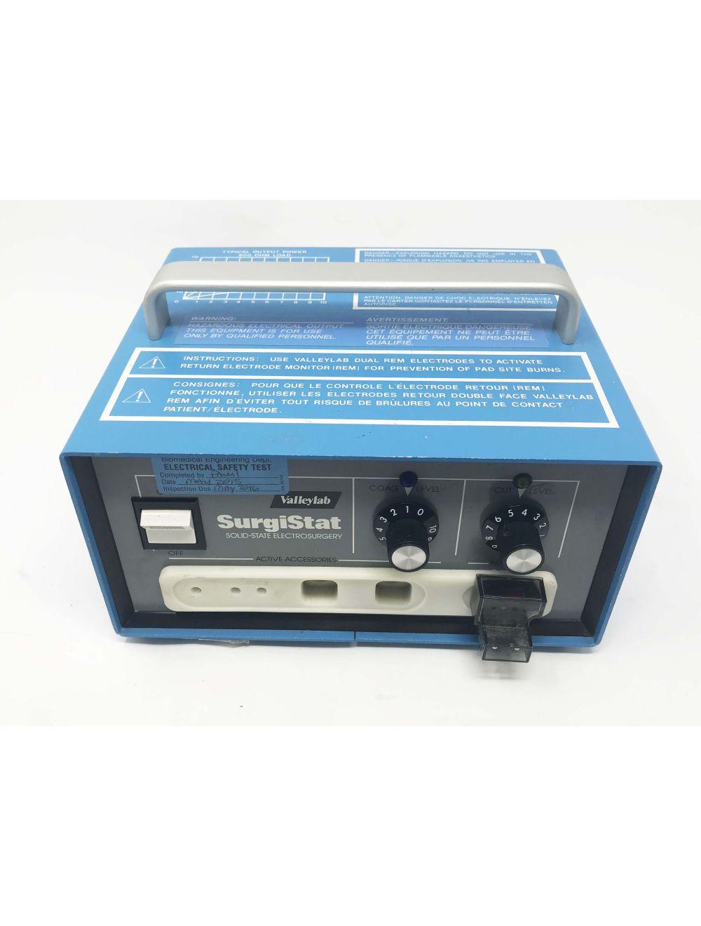 Valleylab Solid State Electrosurgery SurgiStat B RF ESU Generator 3.0A 50/60Hz Sol International Medical