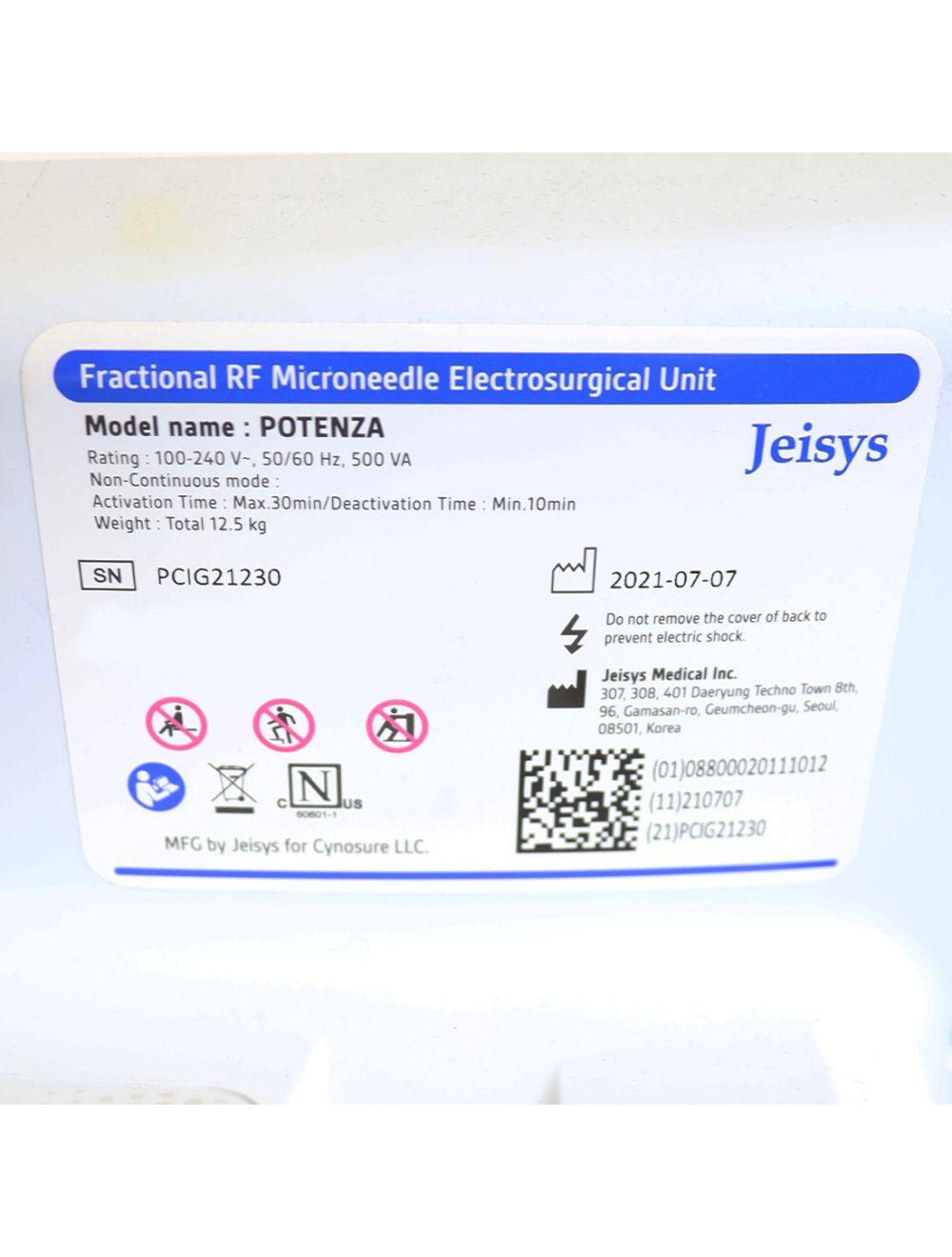 2021 Cynosure Potenza RadioFrequency Microneedling Acne Skin Wrinkles Pores RF Cynosure