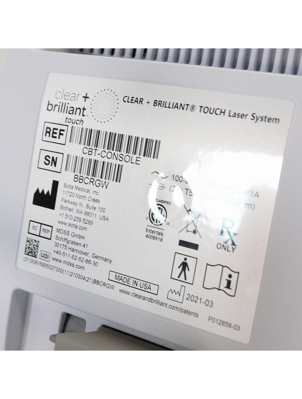 2021 Solta Clear & Brilliant Touch 1440nm Diode Fractional Laser 2 HPs Wrinkles Solta Medical