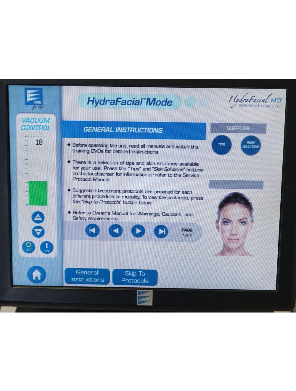 2014 Edge Systems Hydrafacial Skin Treatment Exfoliate Hydrate Hydradermabrasion