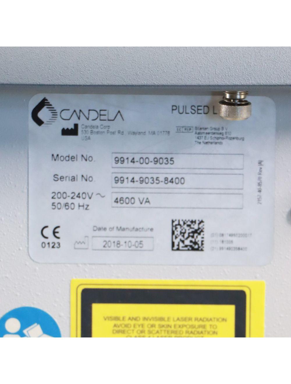 2018 Candela GentleMax Pro Pulsed Laser System 9914-00-9035 Candela