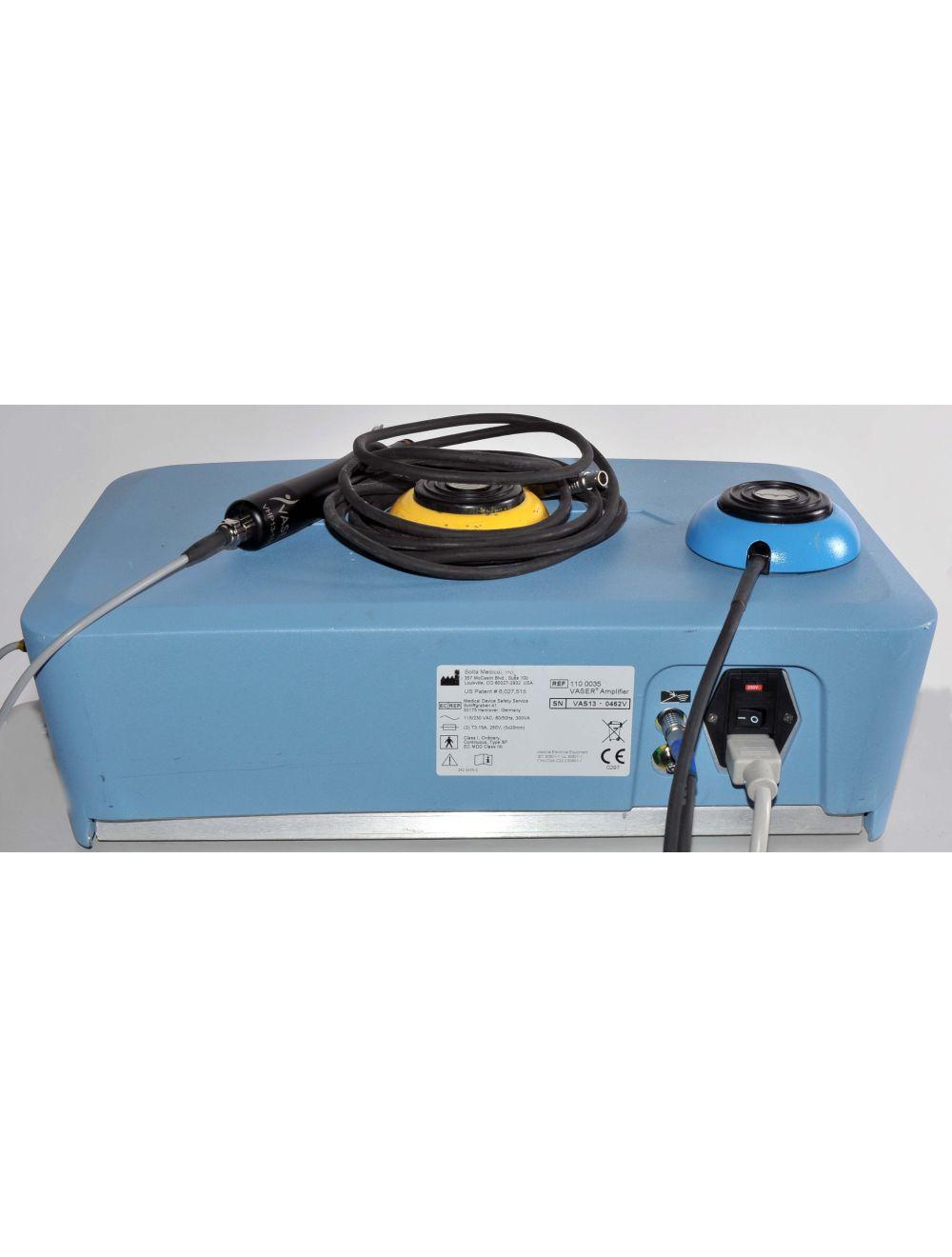Vaser Amplifier 2.0 w/ Handpiece Cannulae Sound Surgical Cannula &amp; FootSwitch Amp Solta Medical