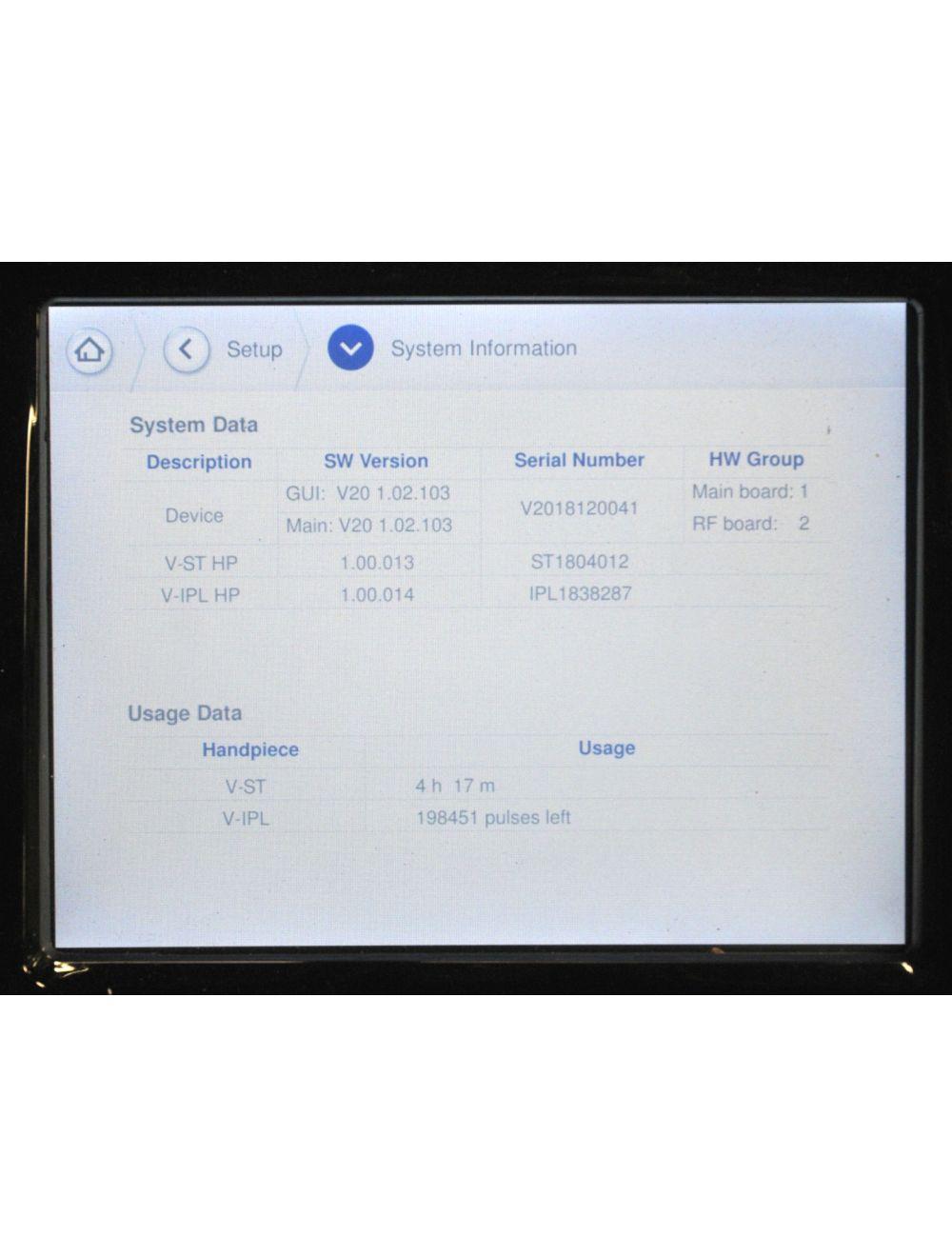 2018 Viora V20 IPL Radio Frequency Skin Tightening Acne Hair Removal Lesions RF