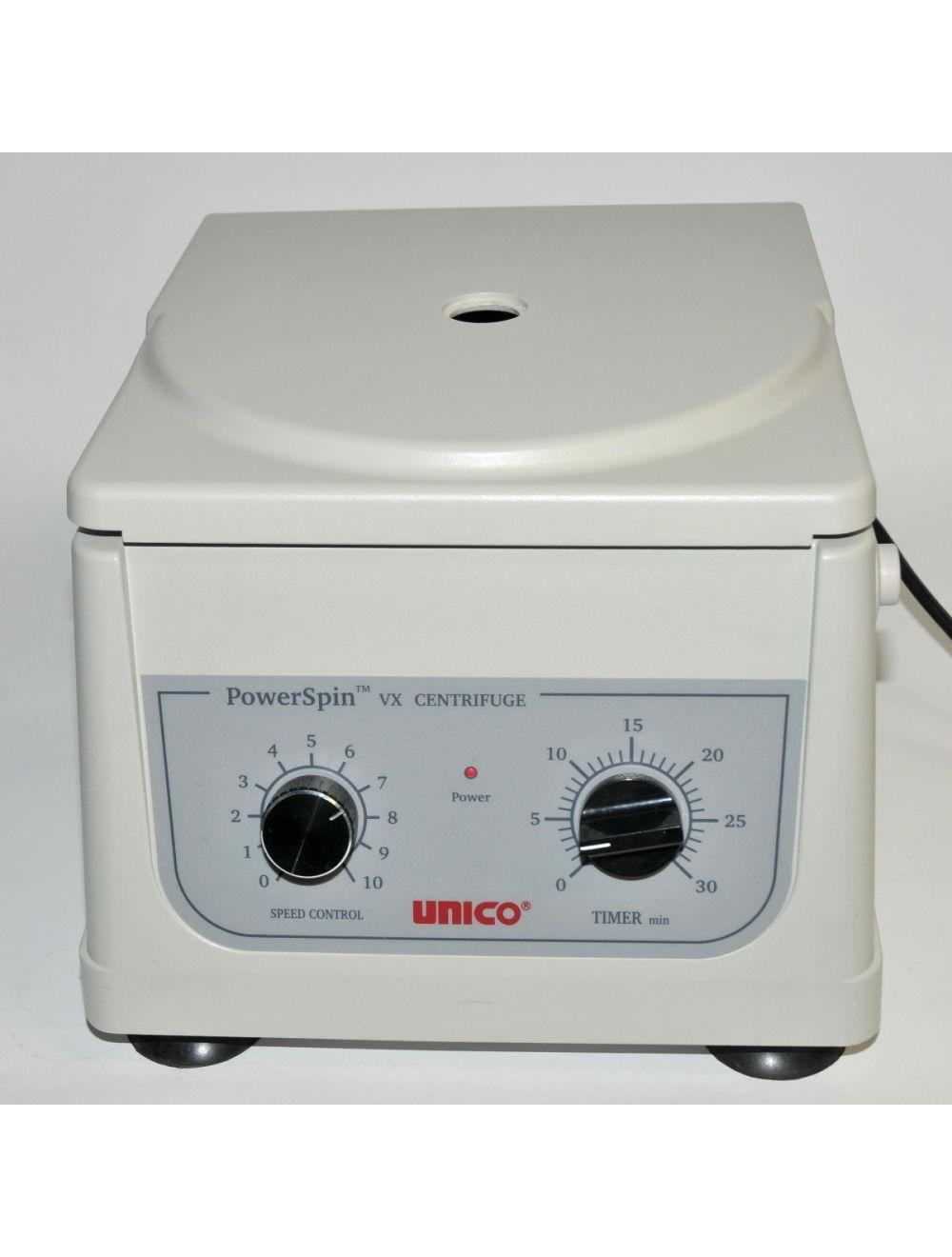 Unico Powerspin VX Centrifuge C818 Variable Speed 3400 Max RPM 6 Place Timer Sol International Medical