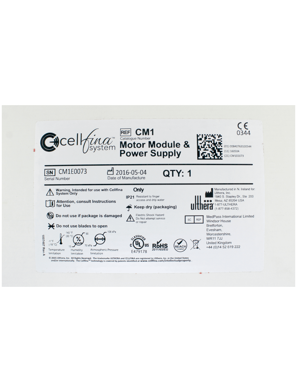 2016 Ulthera Cellfina Workstation & Medela Dominant Flex Aspirator System Merz Sol International Medical