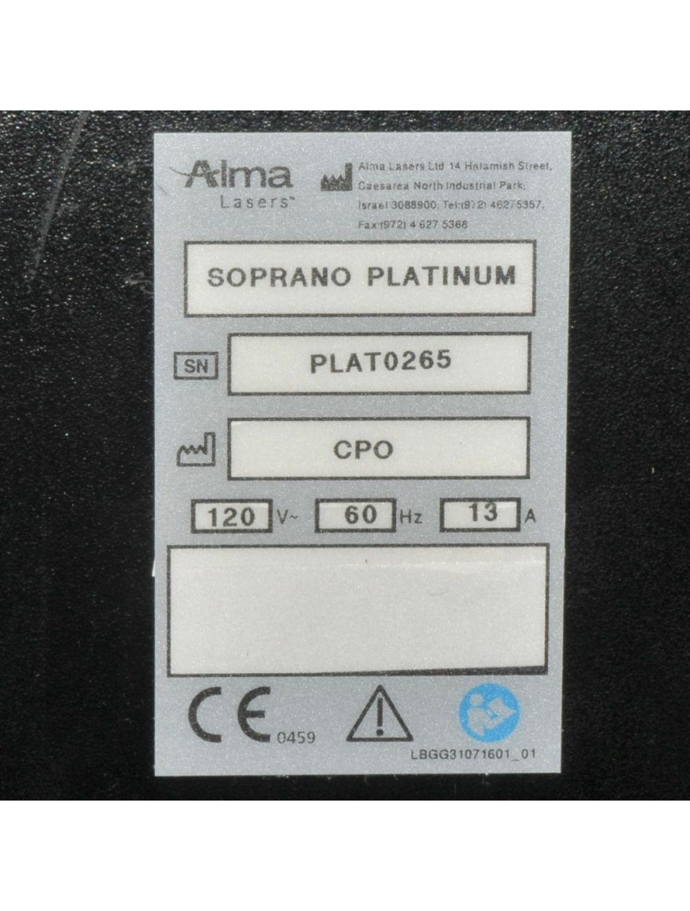 2018 Alma Soprano Ice Platinum Diode Laser Hair Removal 3D Trio SopranoICE Alma