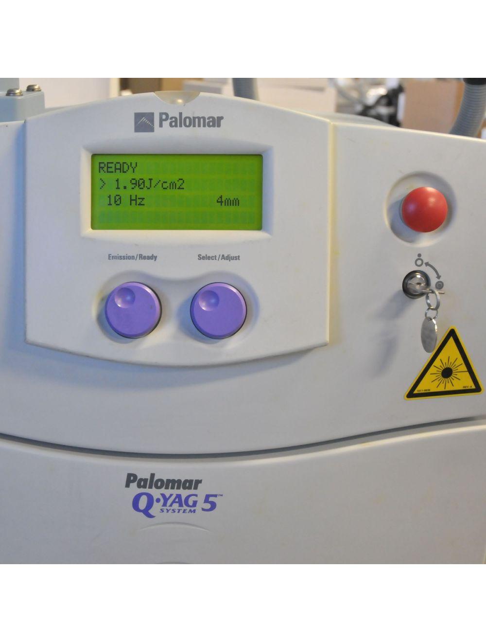 2011 Palomar QYAG5 Q Switch Nd YAG 532 1064 Tattoo Pigmented Lesion Laser YAG 5 Palomar