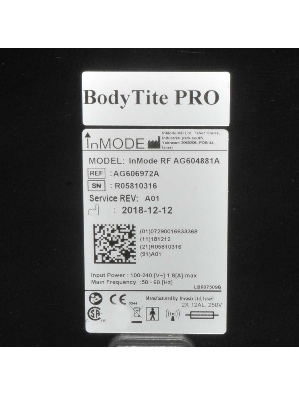 InMode RF BodyTite PRO Contouring Body Face Tight FaceTite Morpheus Contour 2018