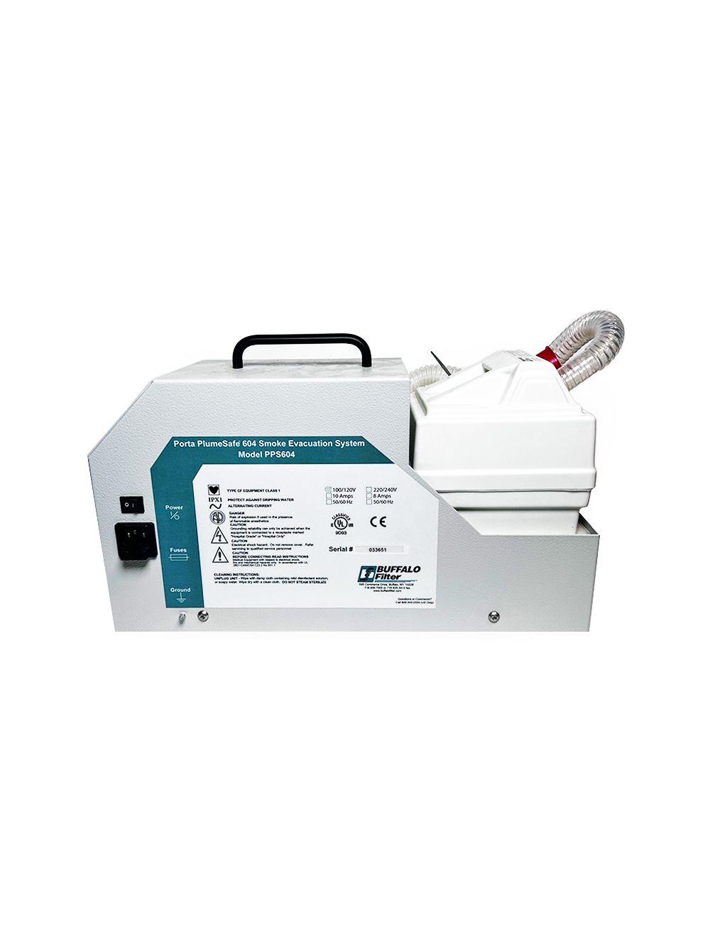 Buffalo Porta PlumeSafe 604 Smoke Evacuation System + ViroSafe XLL Filter PPS604 Sol International Medical
