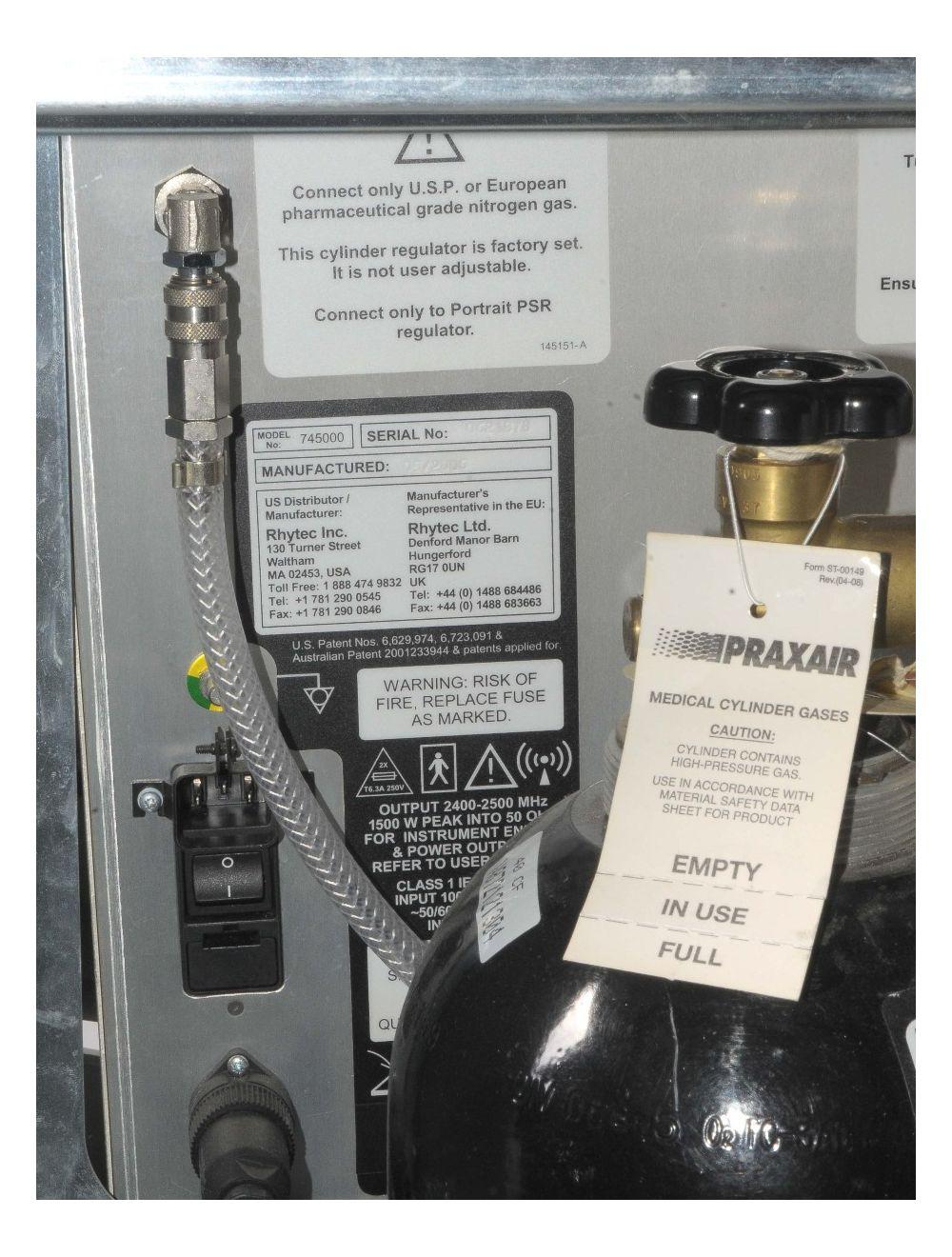 2006 Rhytec Portrait PSR3 Plasma Skin Regeneration System Mod 745000 PSR 3 RF