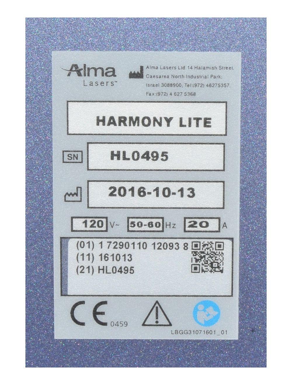 2016 Alma Harmony LITE Laser Handpieces Dye VL Vascular Lesions SHR Hair Removal