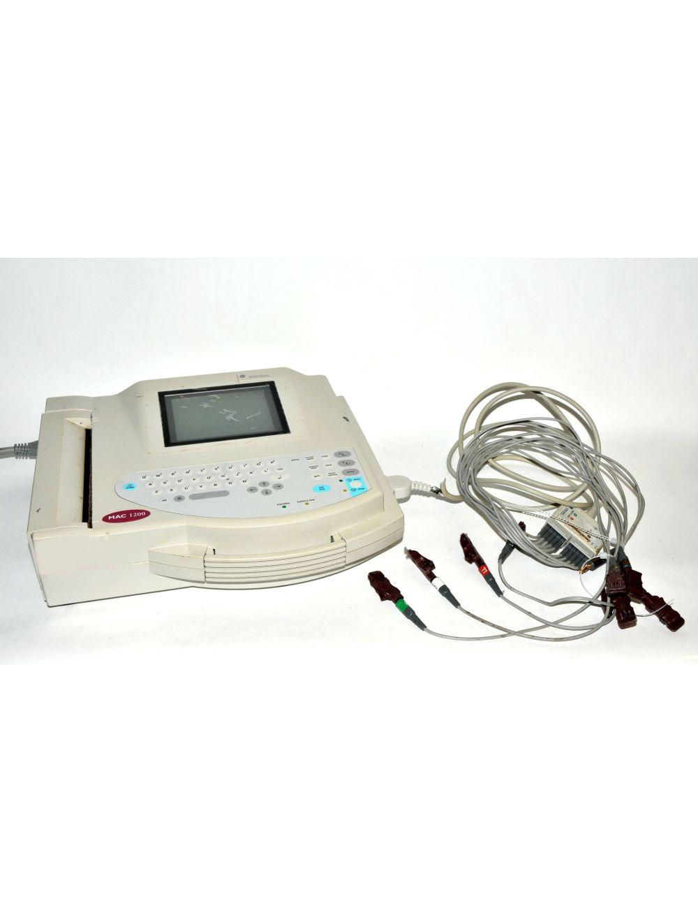 MAC 1200 General Electric EKG Electrocardiograph GE MAC1200 101116823 2007 Sol International Medical
